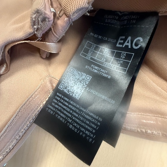 Marciano XS jewelled corset/bra top very very good condition Shimmering Gold - Picture 10 of 13